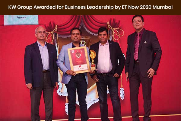 KW Group Awarded for Business Leadership by ET Now 2020 Mumbai